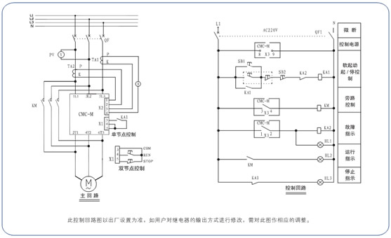 CMC-M系列軟起動器典型應用圖