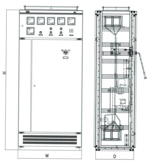 GGD型配電柜尺寸