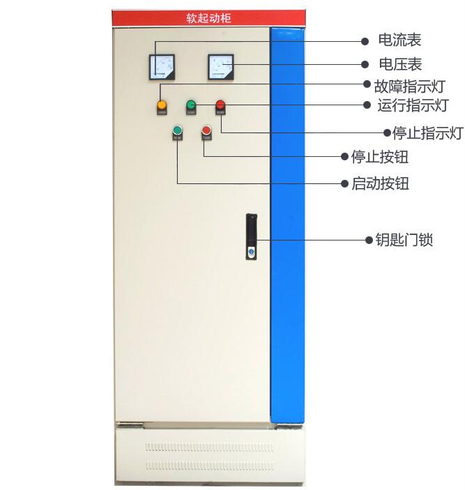 MLSS2系列低壓電動機電子式軟起動柜面板部分