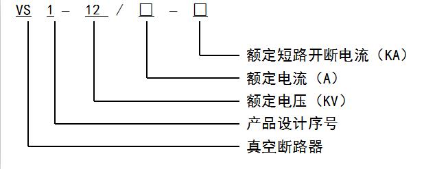 襄陽VS1真空斷路器型號說明