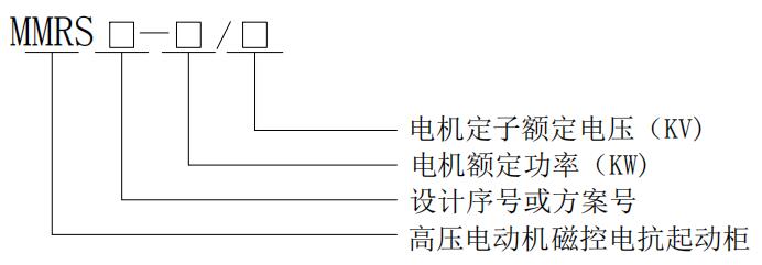  MMRS系列高壓磁控電抗軟起動柜型號說明